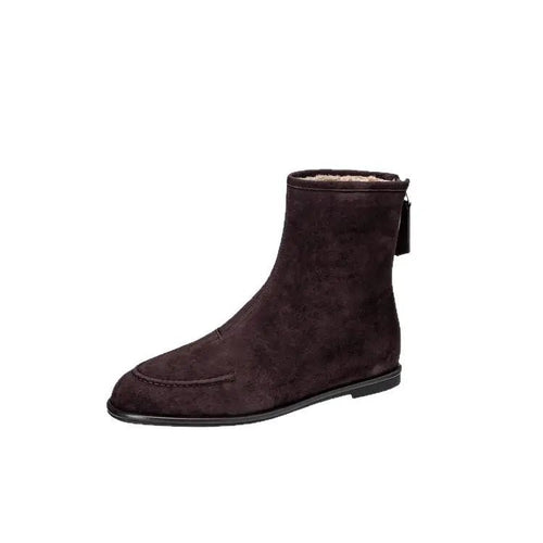 Bottines en cuir suédé et doublée de polaire épaisse - TheSheriffShop