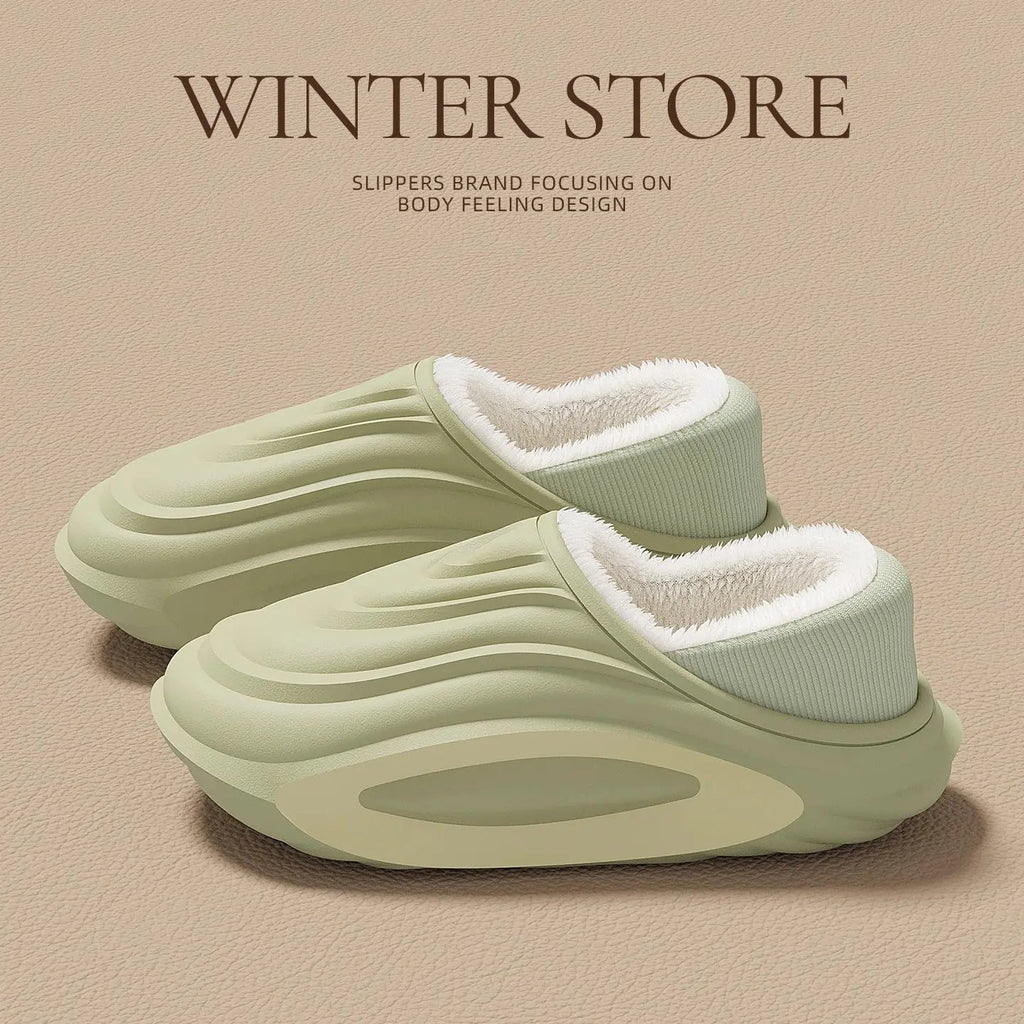 Chaussures pour femmes à semelles épaisses, antidérapantes, doublées en polaire - TheSheriffShop