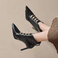 Chic 'Versailles' Ankle Boots with a Back Zip - TheSheriffShop