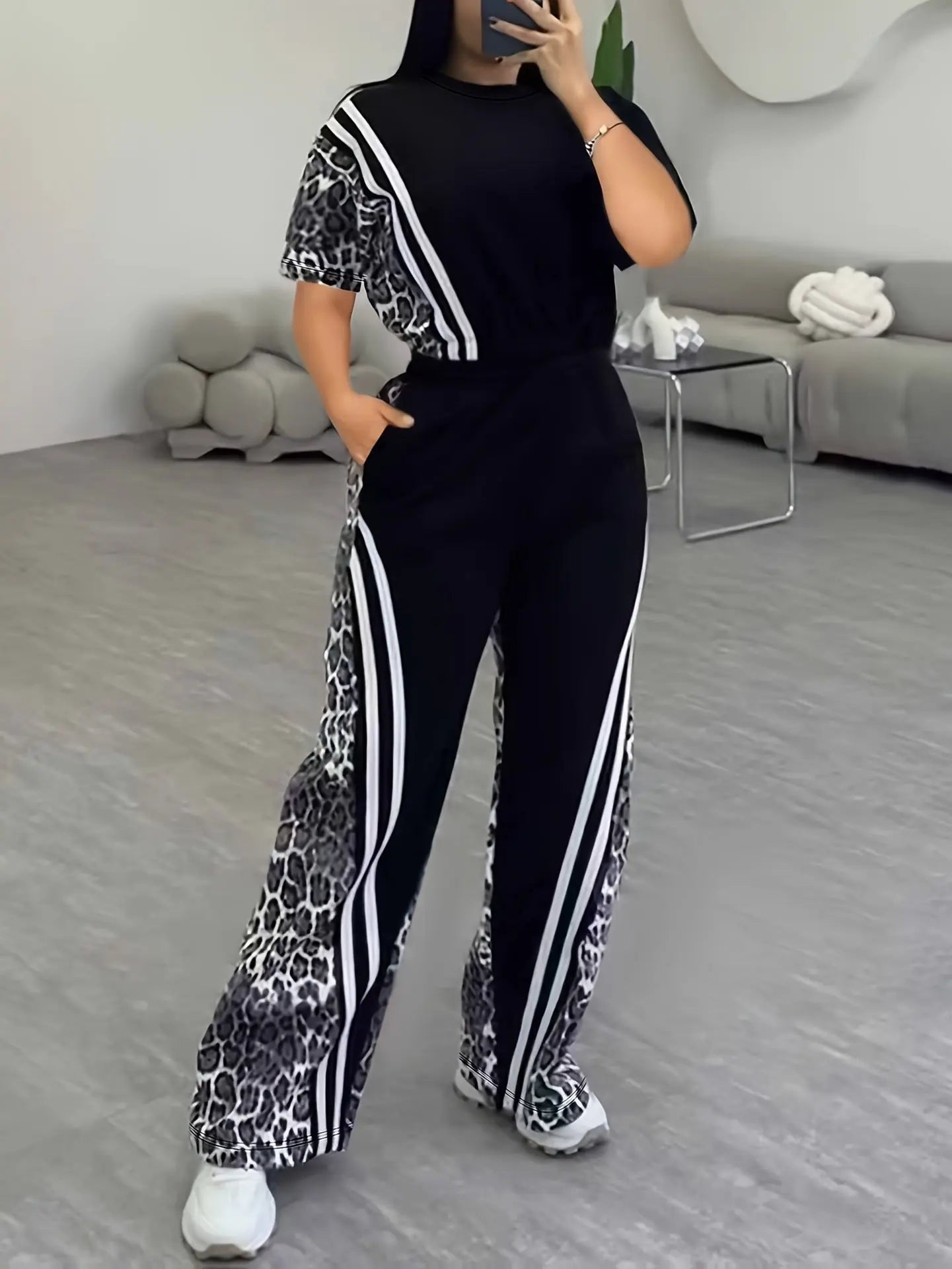 Ensemble deux pièces décontracté et confortable pour femme, style européen et américain - TheSheriffShop