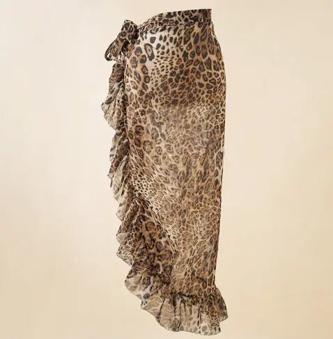 Jupe de plage léopard pour femme - TheSheriffShop