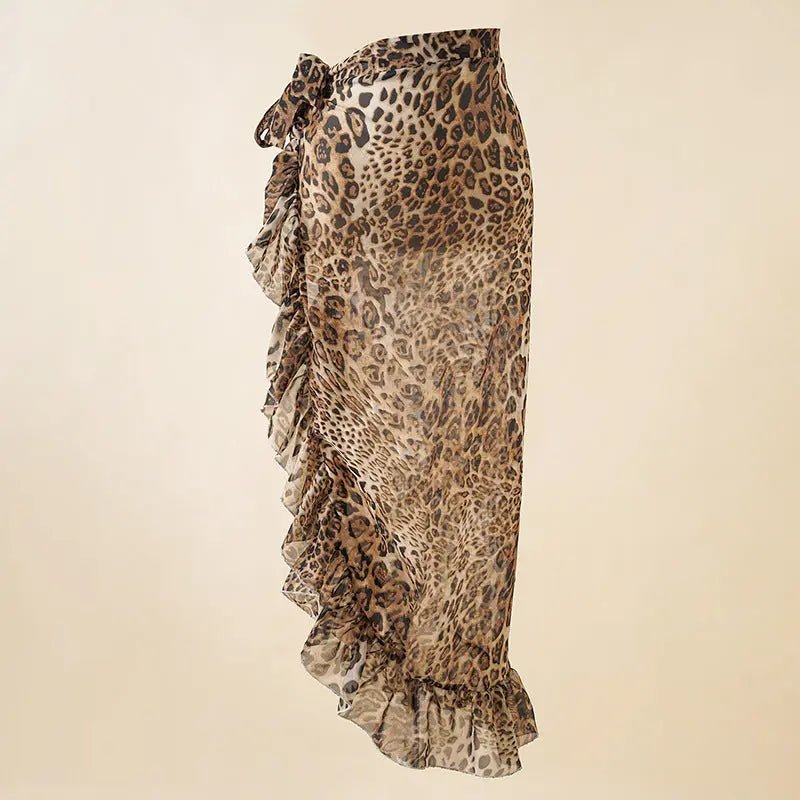 Jupe de plage léopard pour femme - TheSheriffShop