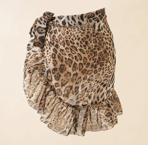Jupe de plage léopard pour femme - TheSheriffShop