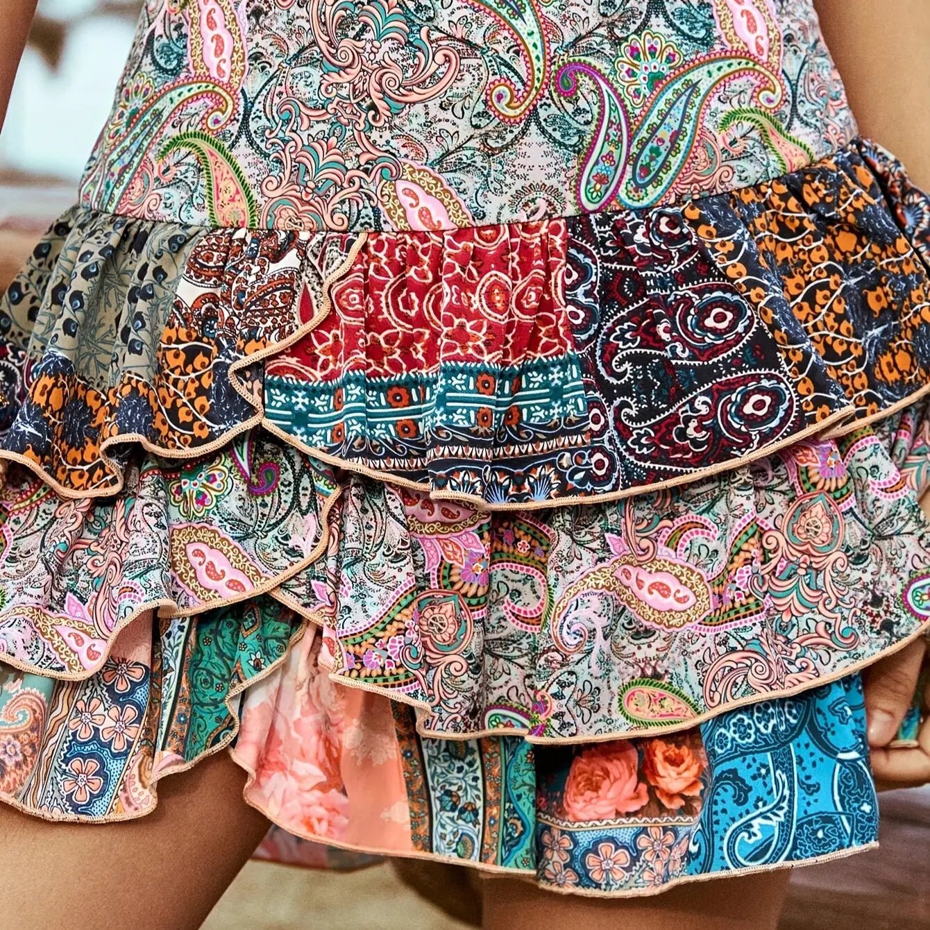 Jupe de soirée bohème élégante avec un design bandana - TheSheriffShop