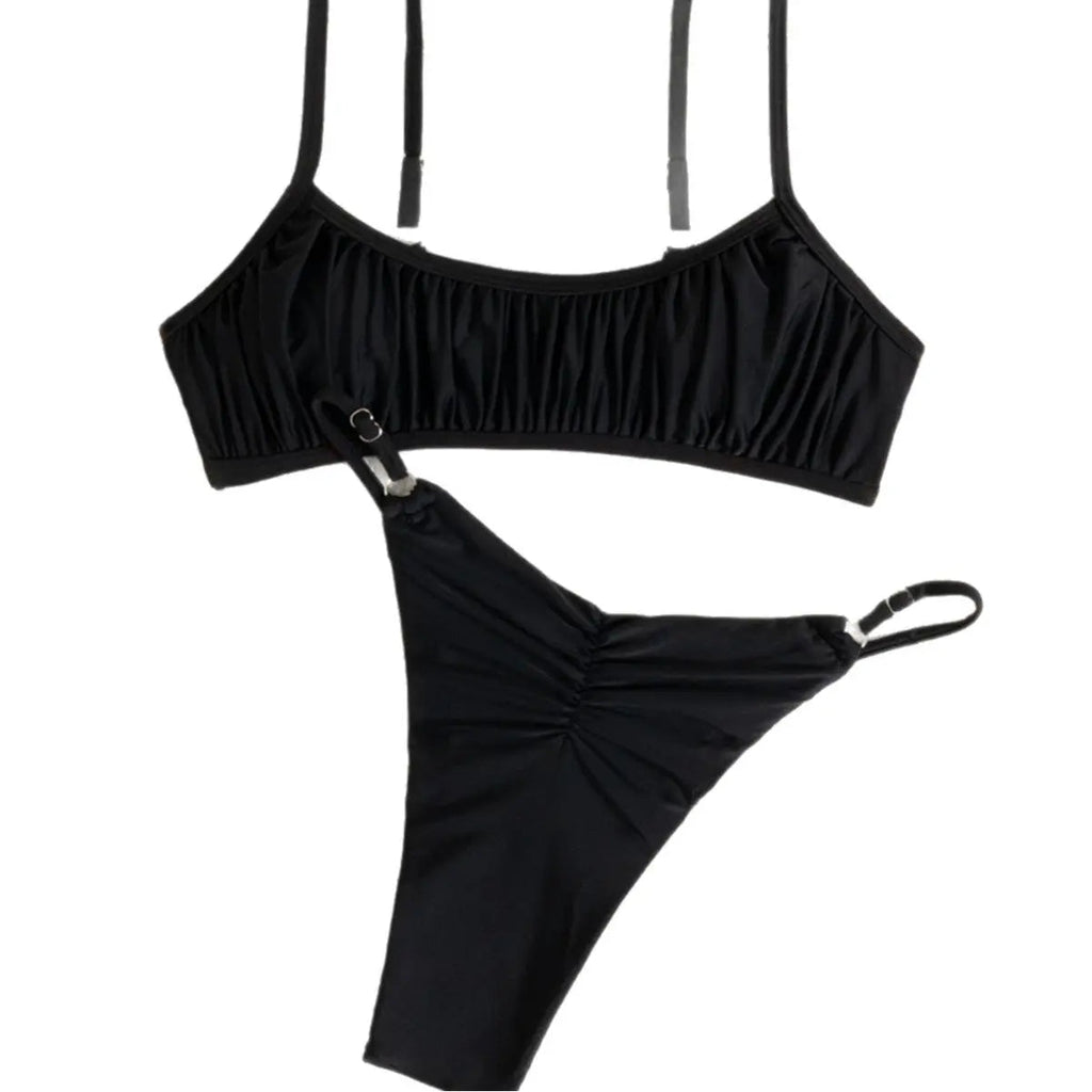 Maillot de bain bikini deux pièces à lacets - TheSheriffShop