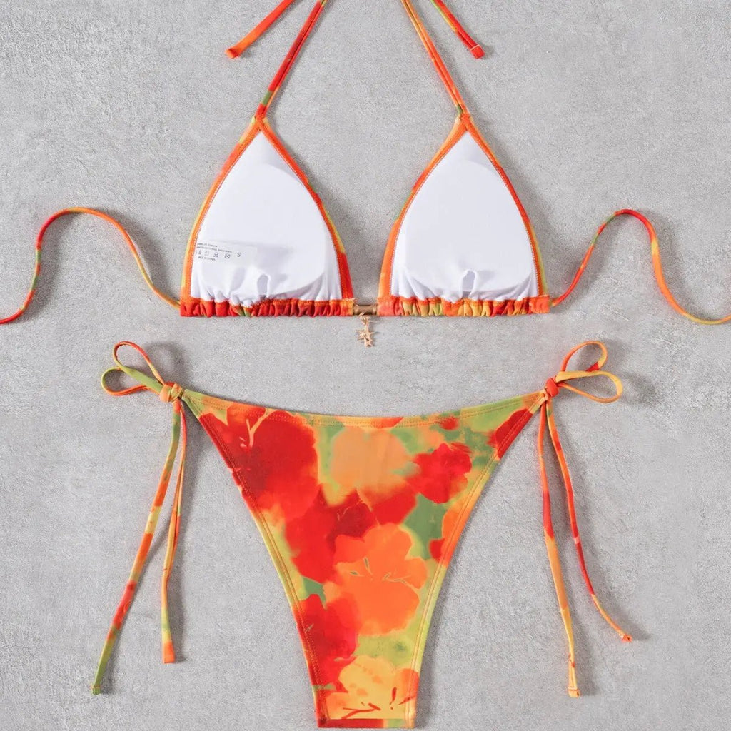 Maillot de bain bikini deux pièces avec pendentif - TheSheriffShop