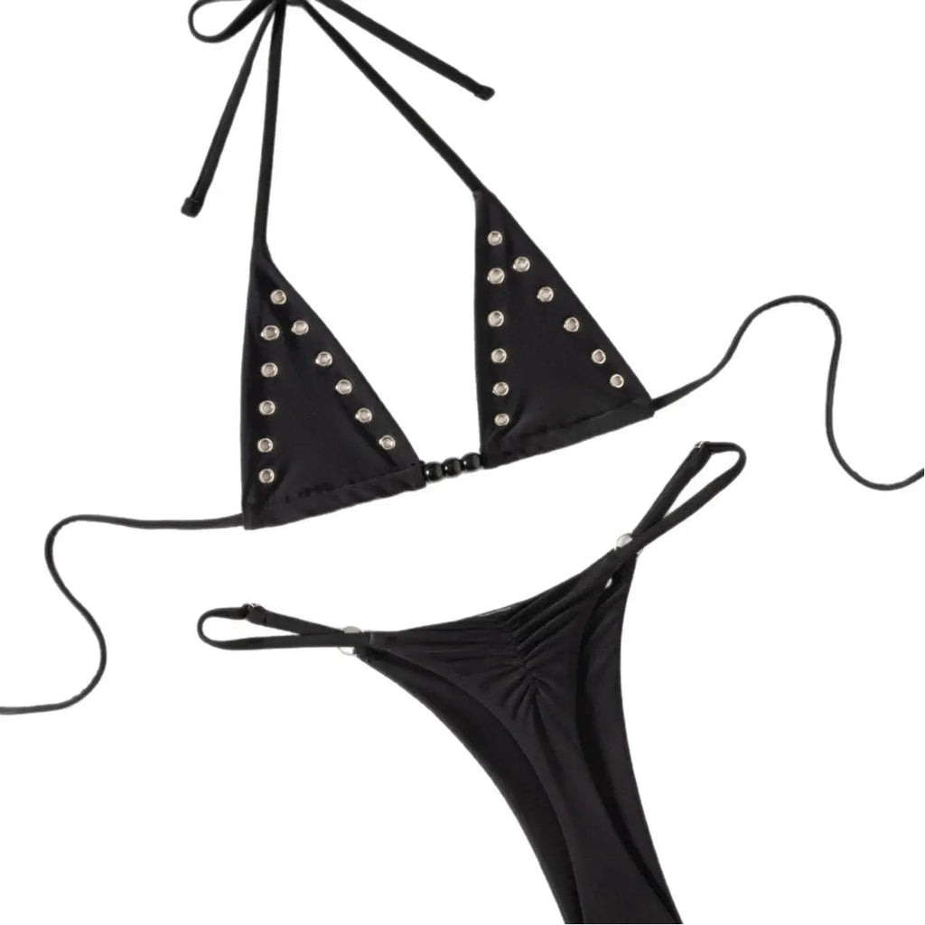 Maillot de bain bikini sexy avec anneaux sur les bords - TheSheriffShop