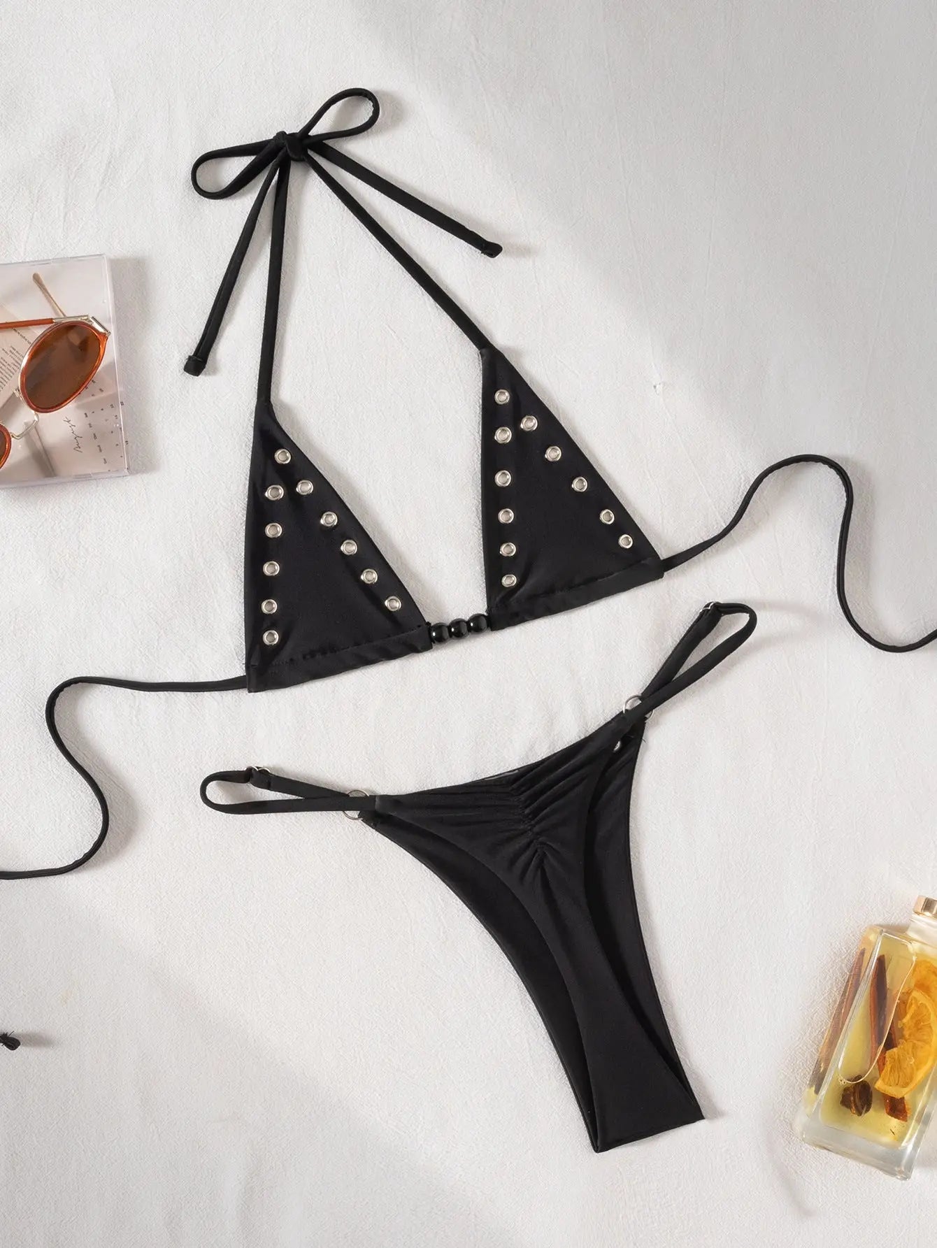 Maillot de bain bikini sexy avec anneaux sur les bords - TheSheriffShop