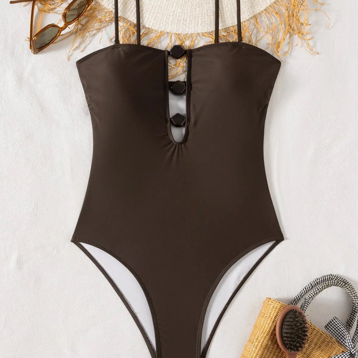 Maillot de bain une pièce pour femme avec bretelles amovibles - TheSheriffShop